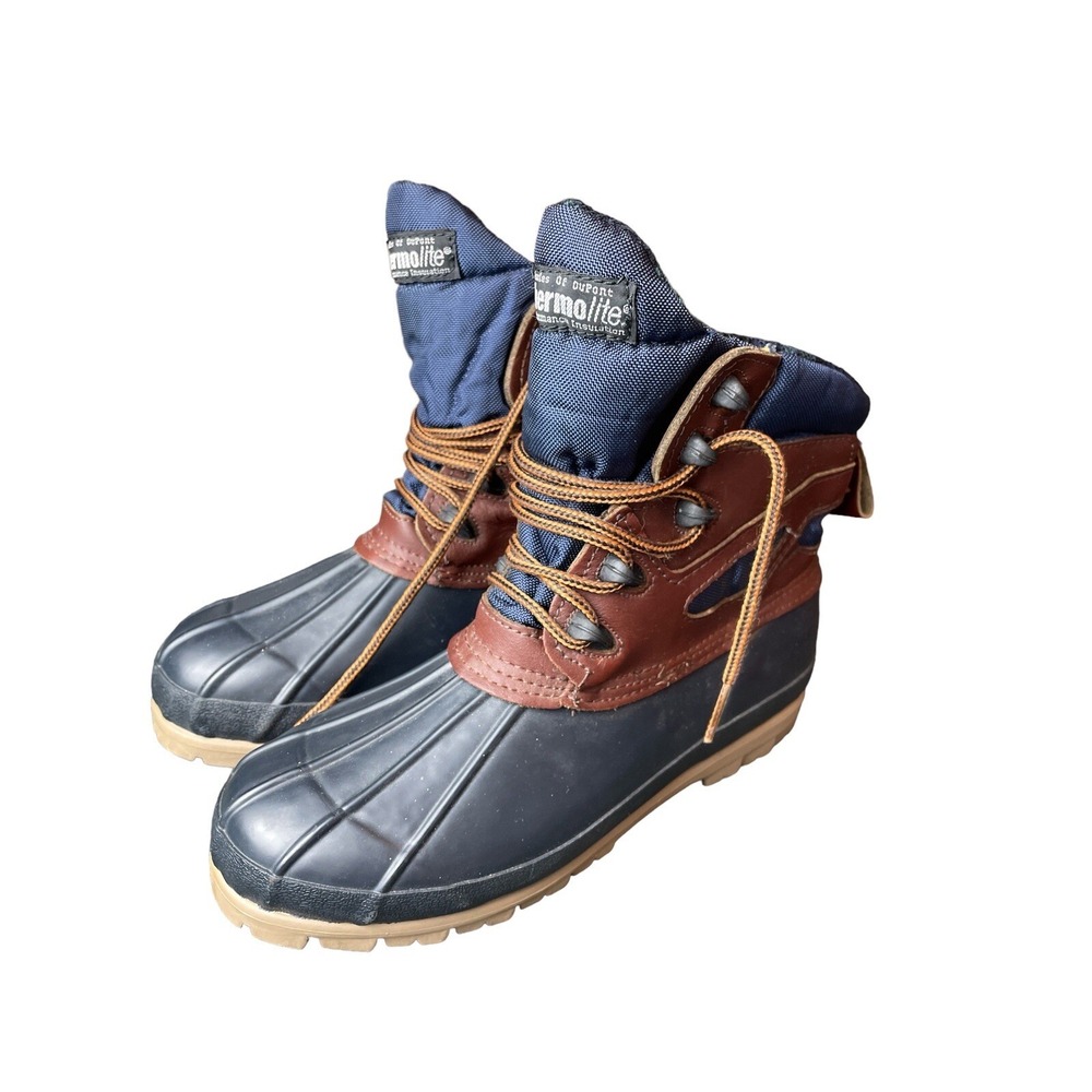Colorado Women's Thermolite Insulations Leather Duck Lace Up Ankle Boots Size 8M